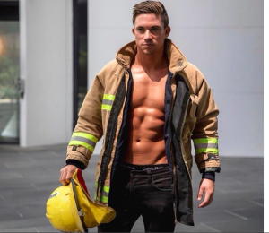 Helpful hunks male stripper firefighter